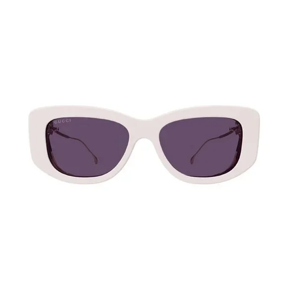 NEW GUCCI SUNGLASSES IVORY VIOLET WOMEN EYEWEAR GUCCI Gucci GG1562S 004 Sunglasses Women main image 3